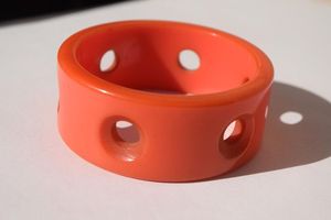 Glossy Chic Resin Bangles Chunky <b>Stack</b> Daily Wear Party Festive Retro Fashion Lucite Acetate Women's Eco-Friendly Statement - Product Image 3