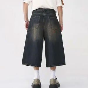 Shorts de Mezclilla para Hombre, de Alta Calidad, Mezcla de Nailon/Algodón, Corte Recto, Lavado Ácido, Estilo Urbano, Casual, Transpirable, Secado Rápido, Verano, Godspeed - Product Image 5