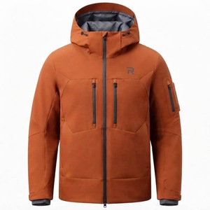 New Style <b>Men's</b> Winter Hooded Puffer <b>Jacket</b> Waterproof Breathable Polyester Wadding Thick Warm Sporty Zipper Closure Color - Product Image 4