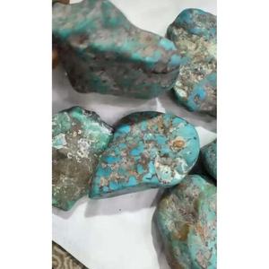 Turquoise Iranienne Naturelle Semi-Précieuse de Qualité Supérieure, Polie, Bleu-Marron Matriciel, Taille Brillante, Guérison, Amour, Mode, Vente en Gros - Product Image 1
