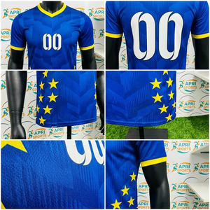 Maillot de football pour homme, prix bas, meilleur style, fabrication en usine, meilleure qualité, logo personnalisé, col en V, pour adultes - Product Image 4