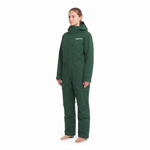 Mono de esquí de una pieza para mujer, impermeable, a prueba de viento, con capucha desmontable, ropa deportiva para exteriores - Product Image 5