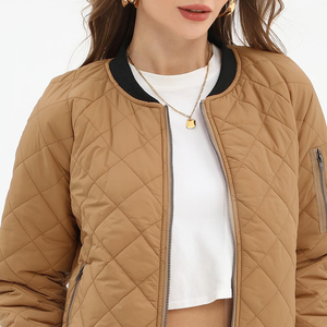 Vestes bomber pour femmes à manches longues avec fermeture éclair, dernier modèle, veste bomber élégante et tendance pour femmes en vente - Product Image 5
