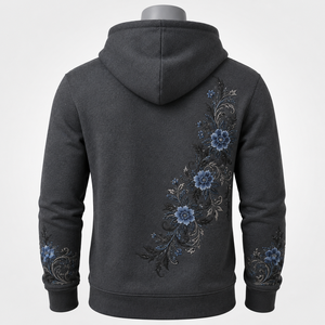 Top Selling Men's Embroidery <b>Hoodie</b> With <b>Soft</b> Fabric Comfortable Fit Durable Stitching And Stylish Design For Casual Daily Wear - Product Image 3