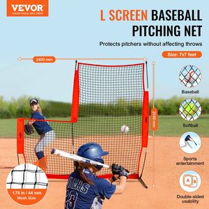 Gabbia da Battuta Portatile 7x7 piedi, Attrezzatura da Allenamento a L per Baseball e Softball, Schermo di Sicurezza per Auto e Protezione Corpo - Product Image 2