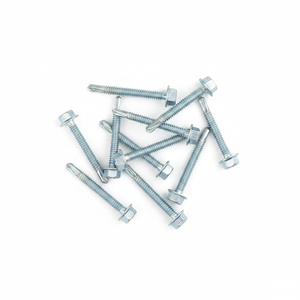 PDC Premium Hex Washer Head Self-Drilling <b>Screws</b> (Metric/Inch) Zinc Coated Class 8 Heavy Duty Carbon Steel Standard Thread - Product Image 3