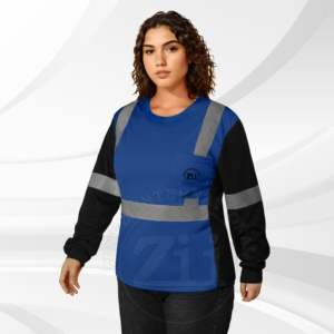 Sweat-shirt de sécurité réfléchissant haute visibilité CLASSE 1 Logo personnalisé Imperméable LED Flash FR ZUNEZI INTERNATIONAL - Product Image 5