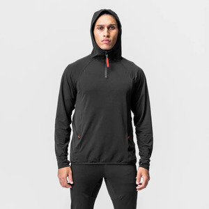 Sudadera Térmica Ajustada con Logotipo Personalizado para Hombre, Sudadera Deportiva Premium Elástica, Suave y Cálida con Aberturas para los Pulgares - Product Image 2