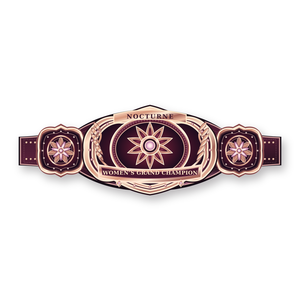 เข็มขัดแชมป์ Custom Onyx Prism X Division สำหรับมวยปล้ำ มวยสากล MMA  แผ่นโลหะ หนัง PU โลโก้สั่งทำได้ OEM ความยาว 2.2 เมตร - Product Image 4