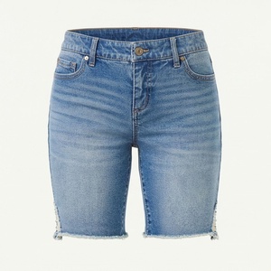 Shorts en jean personnalisés de qualité supérieure pour femmes, style décontracté d'été, taille haute, vêtements streetwear, couleur personnalisée, vêtements tendance - Product Image 1