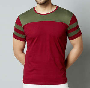 Camiseta 100% algodón para hombre, corte holgado, estampada, de calidad premium, camiseta de moda, ropa de verano, corte ajustado, camiseta a rayas. - Product Image 4