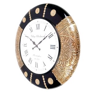 Handcrafted Wooden Wall <b>Clock</b> Decorative Vintage Style Silent Wall <b>Clock</b> for Living Room Bedroom Office Home Decor - Product Image 2