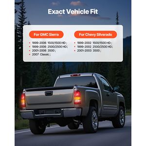 Gruppo Luci Posteriori per Chevy Silverado 1999-2003, GMC Sierra 1500/1500 HD/2500/2500 HD/3500 1999-2006, GMC Sierra 2007 - Product Image 2