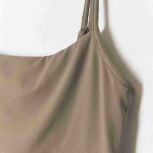 Débardeurs côtelés pour femmes en coton 100% respirant, personnalisables avec logo, style sportif, pour l'hiver et l'été, vente en gros - Product Image 2