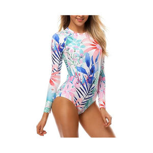 Canleo – T-shirt de compression à manches longues pour femme, grande taille, protection UV UPF 50, résistant aux éruptions cutanées, pour la natation - Product Image 1