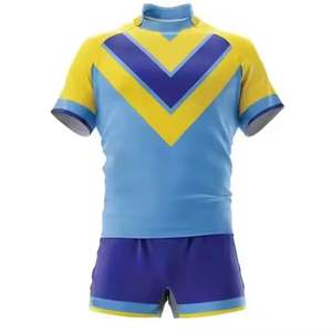 Ropa Deportiva de Rugby Transpirable para Hombre con Impresión por Sublimación, MOQ Bajo, con Logotipo Personalizado, Kits con Servicios OEM, Ropa de Práctica Unisex - Product Image 5