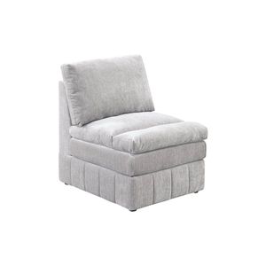 Fauteuil sans accoudoirs en tissu suédé Granite Morgan, 1 pièce, fauteuil modulaire en peluche, canapé sectionnel, meubles pour salon - Product Image 4