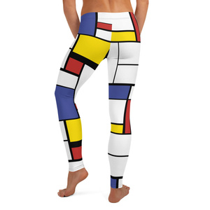 เลกกิ้งโยคะผ้าสแปนเด็กซ์สำหรับผู้หญิงเอวกลางยืดหยุ่นได้หลากสี - Product Image 4