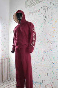 Survêtement couleur marron avec capuche couleur beige 450 GSM 100% coton Brodé Clush Inudstries - Product Image 3