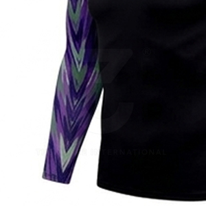Rashguard classique uni pour hommes, imprimé, pour la pratique des arts martiaux traditionnels, ajustement sûr à prix raisonnable - Product Image 6