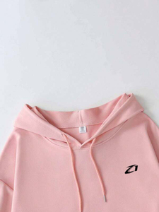 Sudadera con Capucha Oversize para Mujer con Estampado Gráfico, de Algodón Grueso y Felpa, Premium, para Otoño e Invierno, Suministro Personalizado de Marca Privada - Product Image 4