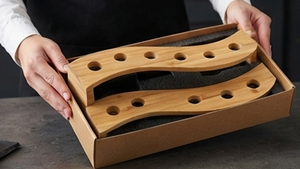 Estante de Almacenamiento de Bambú Curvo de Doble Nivel Premium para Bebidas de Cocina, Diseño Minimalista y Duradero - Product Image 6