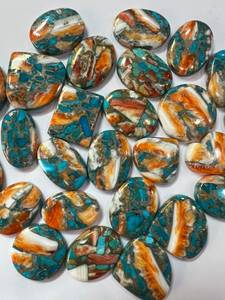 Turquesa Natural Pulida Certificada, Piedras Preciosas Raras de Ostra, Formas Mixtas, Multicolor, Tamaño Libre, Sueltas para Joyería, GEMAS TASBIYA - Product Image 5