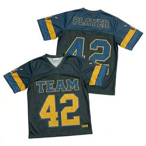 Camisetas de Fútbol Americano Personalizadas para Hombre, Sublimadas, Transpirables, con Nombre y Número del Equipo - Product Image 5