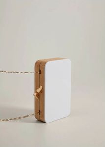 Bolso de Noche de Madera Ecológico de Lujo para Mujer, Hecho a Mano, con Diseño Impreso UV, Bolso de Fiesta de Moda con Correa Desmontable para el Hombro - Product Image 6