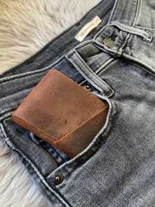 Porte-cartes en cuir avec fermeture éclair, blocage RFID, étui fin pour cartes de crédit, logo personnalisé, portefeuille de poche pour homme LNCR-0032 - Product Image 6