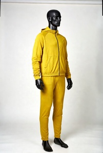 Custom Men 100% Polyester 2 in 1 Solid <b>Tracksuit</b> Set Shell Windbreaker Jacket Jogging Sweat Suit Two Piece Winter Sportswear - Product Image 3