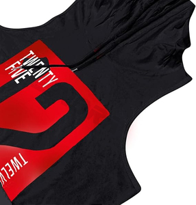 Camiseta sin Mangas con Capucha para Hombre Fasmic International, 100% Algodón, Estampado Negro y Rojo, Secado Rápido, Estilo Deportivo, Ajuste Musculoso, Ropa Casual para Entrenamiento - Product Image 6