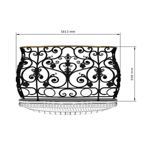 Balustrades de balcon en fer forgé de qualité supérieure : découvrez la durabilité ultime et durable qui s'adapte parfaitement à l'élégance moderne des maisons. - Product Image 6