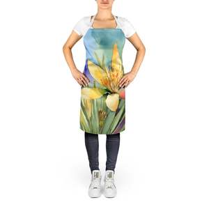 New Mexico Yucca Flower Watercolor Large Multicolor <b>Apron</b> Unisex Kitchen Server <b>for</b> Cooking Baking Crafts <b>for</b> Adult Women <b>Men</b> - Product Image 2