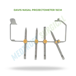 Projectomètre nasal Davis 15 cm, instrument de mesure pour chirurgie plastique ORL, pour rhinoplastie de précision. - Product Image 2