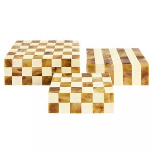 Quality Design Mother of Pearl Jewellery Box Luxury Resin MOP Decorative Storage Box MOP Inlay Box at very <b>low</b> wholesale price - Product Image 2