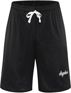 Shorts de basket-ball pour hommes, shorts de sport décontractés, shorts de course en mesh avec logo brodé - Product Image 2