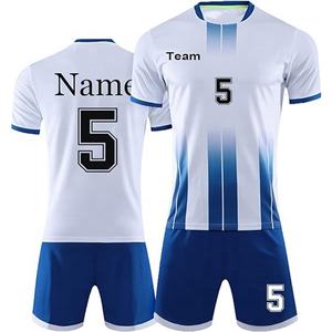 Conjuntos de Camisetas de Fútbol Transpirables de Manga Corta, Uniformes de Fútbol Sublimados para Entrenamiento, Unisex - Product Image 3