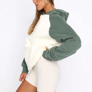 Sweat-shirts et hoodies décontractés pour femmes, surdimensionnés, à bas prix, noirs, unis, respirants, personnalisés, 100% coton - Product Image 5