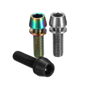 SDPSI DCTHexagon soquete DIN912 cabeça cônica titânio Gr5 Ti ouro soquete cônico parafuso parafusos de freio - Product Image 5