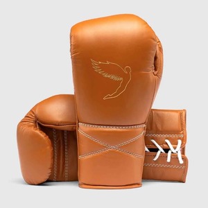 Guantes de MMA Hechos a Medida, 100% Cuero Original, Agarre Profesional, Cierre de Cordones, Transpirables, con Aberturas para los Dedos, Guantes de Boxeo para Entrenamiento - Product Image 2