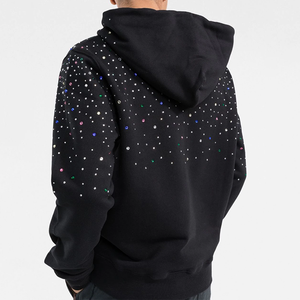 Sweat à capuche tricoté pour femme, style streetwear décontracté, avec strass, anti-rides, coupe-vent, haute qualité, manches longues, idéal pour l'hiver - Product Image 5