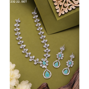 Collier en diamant américain MIJ pour femme, collier de luxe en diamant AD, ensemble de colliers en diamant pour soirée, imitation de diamant pour mariée, vente en gros - Product Image 5