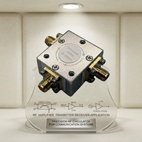 Circulateur RF femelle 3 ports SMA 1300 MHz 100 W haute puissance faible VSWR pour la protection des amplificateurs RF et le routage du signal