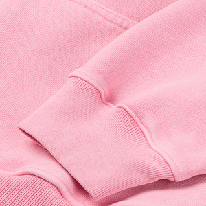 <b>Pink</b> Unisex Hooded Fleece <b>Sweatshirt</b> With Front Pocket Custom Logo Heat Transfer Printed Casual Oversized Fit Autumn Wear - Product Image 5