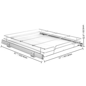 Organizzatore per Armadio con Cassetti Scorrevoli in Acciaio Resistente 18,5" Lx21" Px3,5" H per Ripiani di Cucina e Dispensa - Product Image 5