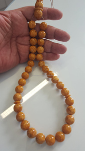ลูกประคำสีเหลืองอำพัน Majestic tasbih islamic misbaha subha sibha tespih dhikr สำหรับการสวดมนต์และการมุ่งเน้นทางจิตวิญญาณ - Product Image 5