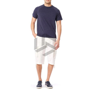 Pantalones Cortos Cargo de Alta Calidad 100% Algodón para Hombre, Casuales, Deportivos, de Cintura Media, Secado Rápido, Diseño Liso - Product Image 6