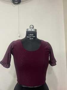 Blusa de Cuello Redondo para Mujer, Transpirable, Elástica, Talla Grande, Primavera-Otoño, Alta Calidad, Lista para Usar, Ecológica, Antiarrugas - Product Image 3