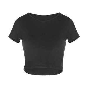 Camiseta de Algodón 100% para Mujer, Corte Holgado, Camiseta Corta de Manga Corta para Mujer, Venta al por Mayor Directa de Fábrica desde Pakistán - Product Image 5